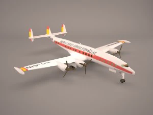 Airbus A340-300 Iberia Modello 3D