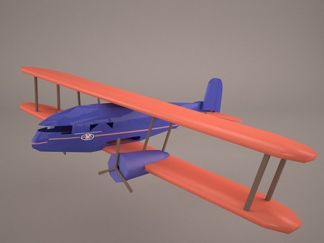 curtiss condor v05 3D Model .c4d .max .obj .3ds .fbx .stl .blend 