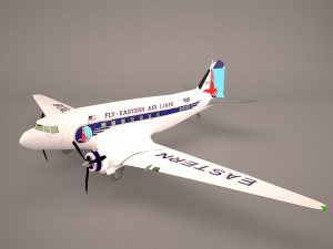 douglas dc-3 Modelo 3D