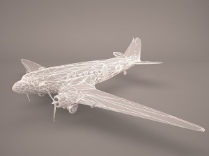 douglas dc-3 3D-Modell