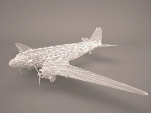 douglas dc-3 3D Model