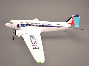 douglas dc-3 3D Model