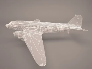 douglas dc-3 3D Model