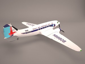 douglas dc-3 3D-Modell