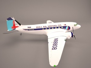 douglas dc-3 3D-Modell