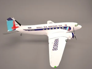 douglas dc-3 3D Model
