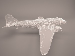 douglas dc-3 3D-Modell
