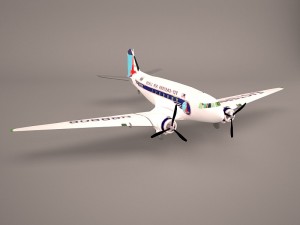 douglas dc-3 3D-Modell