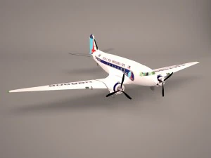 douglas dc-3 3D Model