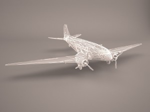 douglas dc-3 3D-Modell