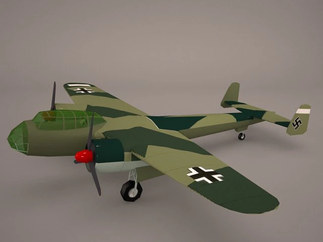 Dornier do-17z-2 Modello 3D .c4d .max .obj .3ds .fbx .stl .blend 