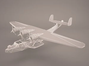 dornier do 24 3D Model