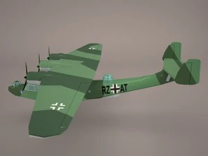 dornier do 24 3D Model