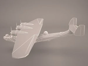 dornier do 24 3D Model