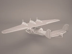 dornier do 24 3D Model