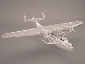 dornier do 24 3D Model
