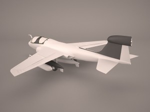 ea-6b prowler vaq-132 scorpions cag Modèle 3D