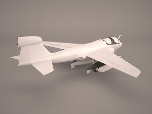 ea-6b prowler vaq-132 scorpions cag Modèle 3D