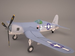 airplane f4u corsair fighter 3D Model