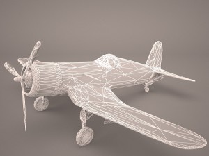 airplane f4u corsair fighter 3D 모델