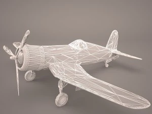 airplane f4u corsair fighter 3D Model