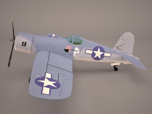 airplane f4u corsair fighter 3D 모델
