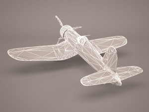 airplane f4u corsair fighter 3D 모델