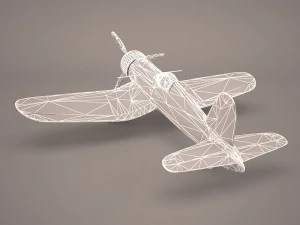 airplane f4u corsair fighter 3D Model