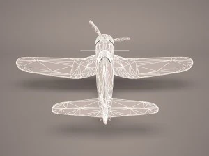 airplane f4u corsair fighter 3D Model