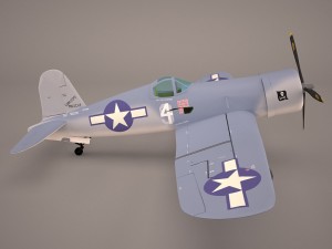airplane f4u corsair fighter 3D 모델
