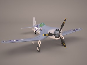 airplane f4u corsair fighter 3D 모델