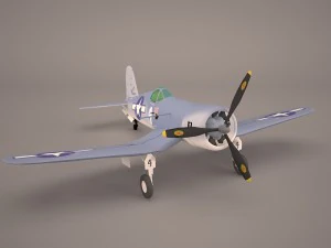 airplane f4u corsair fighter 3D Model