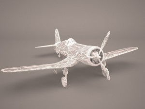 airplane f4u corsair fighter 3D 모델