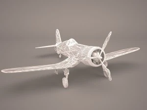 airplane f4u corsair fighter 3D Model