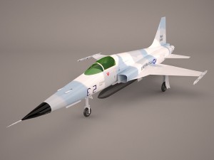 northrop f-5e tiger v02 usaf 3D मॉडल
