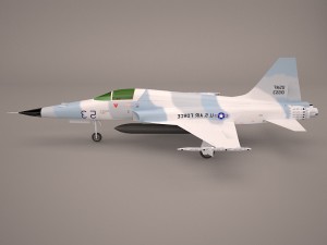 northrop f-5e tiger v02 usaf 3D Model