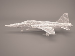 northrop f-5e tiger v02 usaf 3D Model