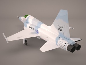 northrop f-5e tiger v02 usaf 3D Model