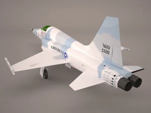 northrop f-5e tiger v02 usaf 3D Model