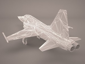 northrop f-5e tiger v02 usaf 3D Model