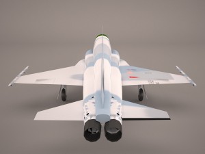 northrop f-5e tiger v02 usaf 3D Model