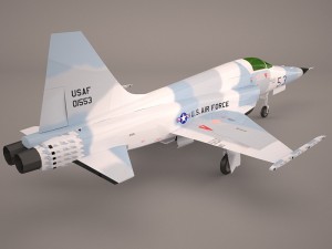 northrop f-5e tiger v02 usaf 3D Model