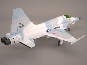 northrop f-5e tiger v02 usaf 3D Model