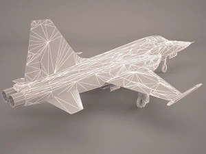 northrop f-5e tiger v02 usaf 3D Model