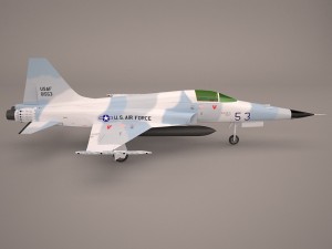 northrop f-5e tiger v02 usaf 3D Model