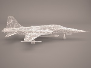 northrop f-5e tiger v02 usaf 3D Model