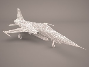 northrop f-5e tiger v02 usaf 3D Model