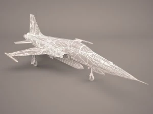 northrop f-5e tiger v02 usaf 3D Model