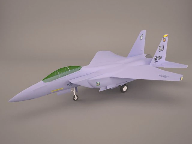 rt-f15e 3D Model .c4d .max .obj .3ds .fbx .stl .blend 