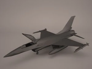 f-16 52d Modello 3D